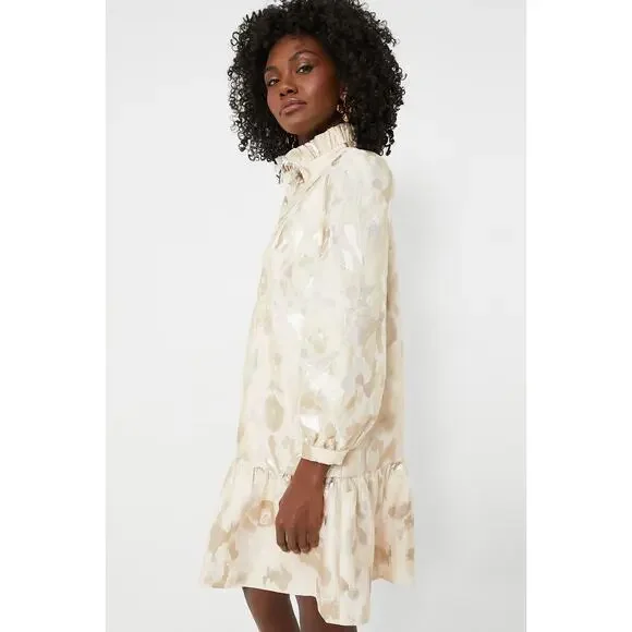 TUCKERNUCK Champagne Fil Coupe Palmerston Dress NWT Size Large - Picture 3 of 9